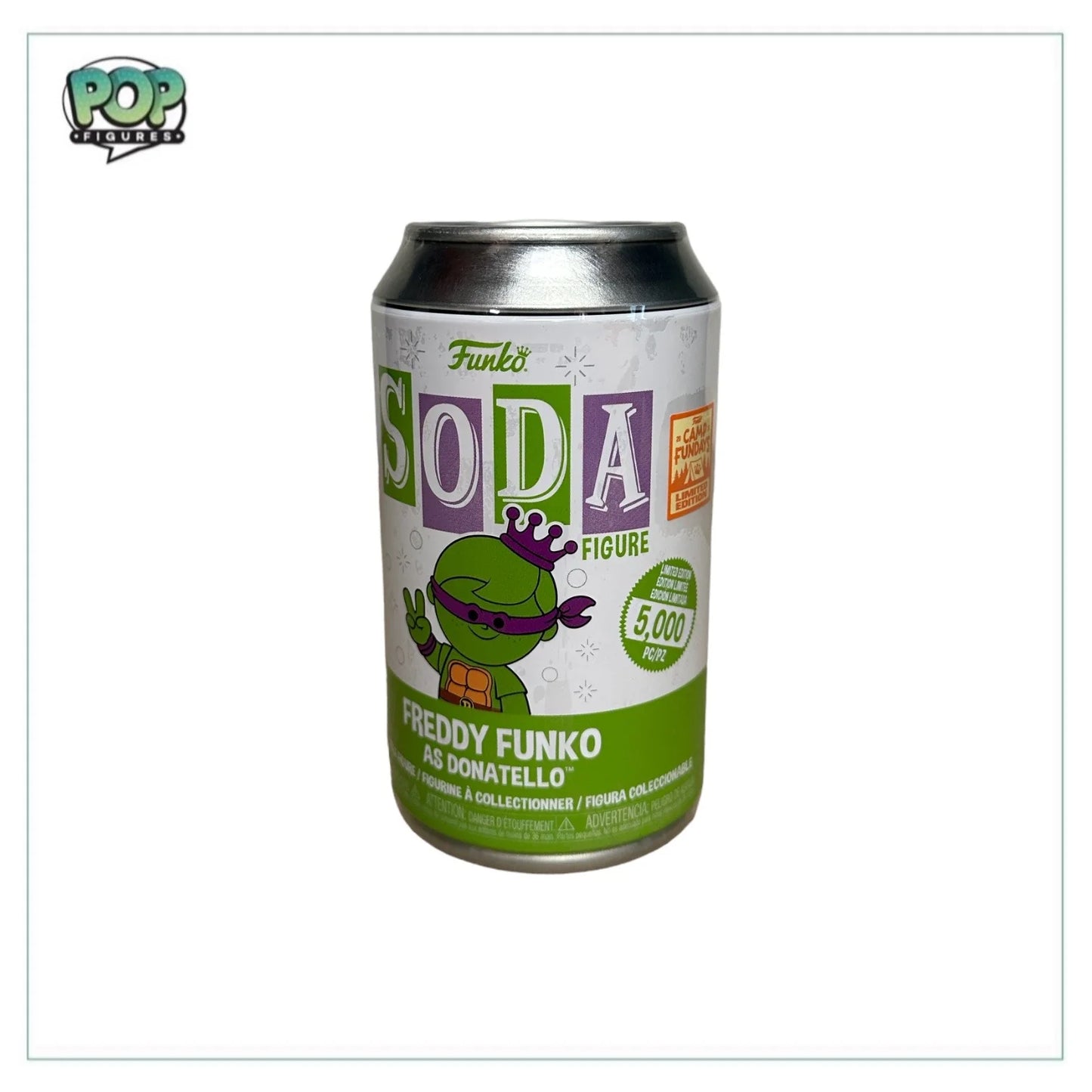 Freddy Funko as Donatello Funko Soda Vinyl Figure! - Teenage Mutant Ninja Turtles - Camp Fundays 2023 Exclusive LE5000 Pcs - Sealed