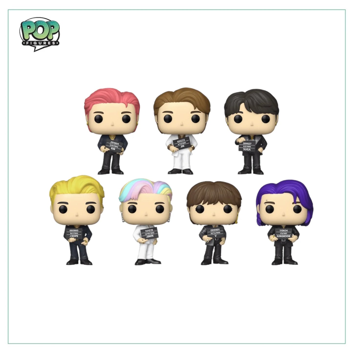 BTS Butter 7 Pack Funko Pop - Rocks