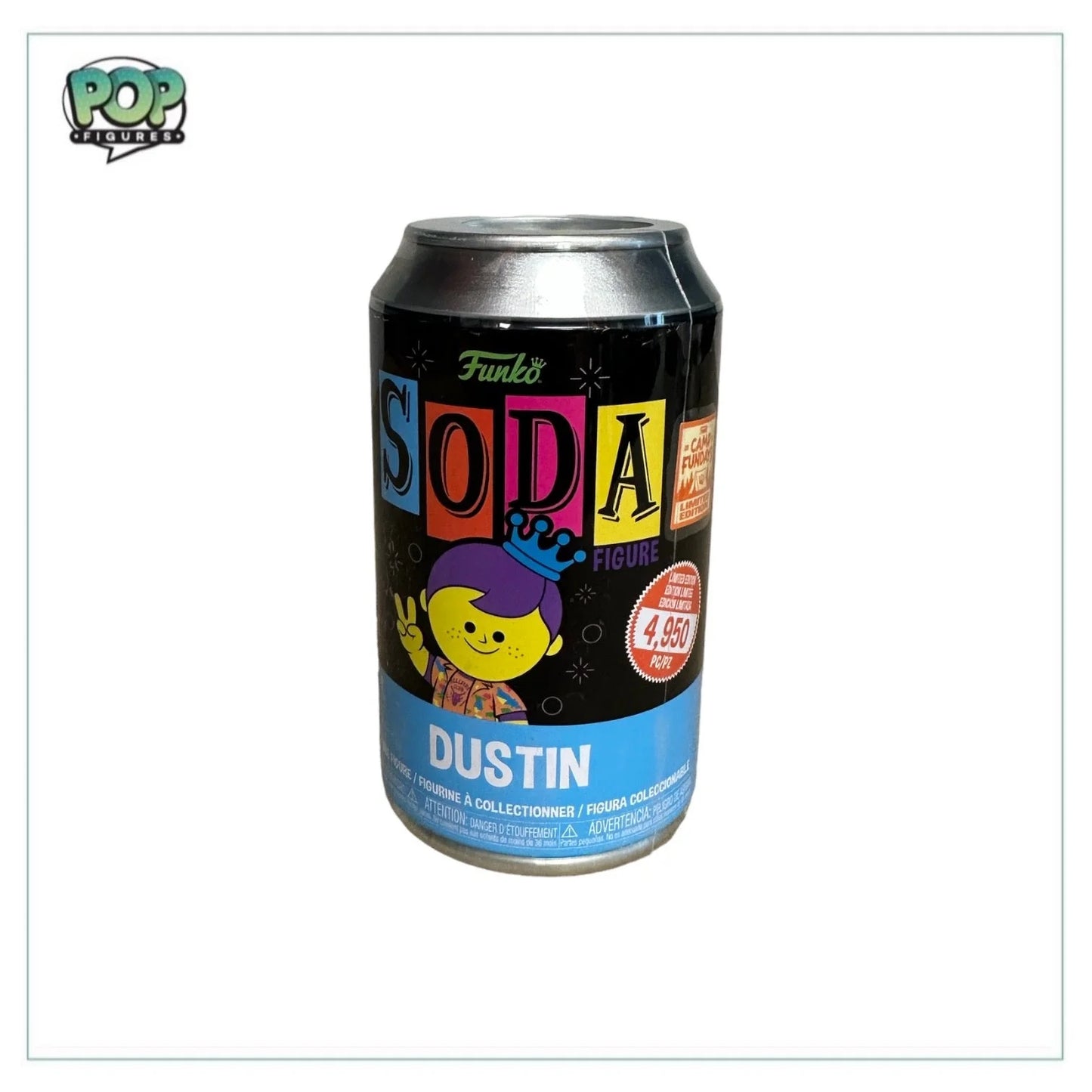 Freddy Funko as Dustin (Black Light) Funko Soda Vinyl Figure! - Stranger Things - Camp Fundays 2023 Exclusive LE4950 Pcs - Sealed