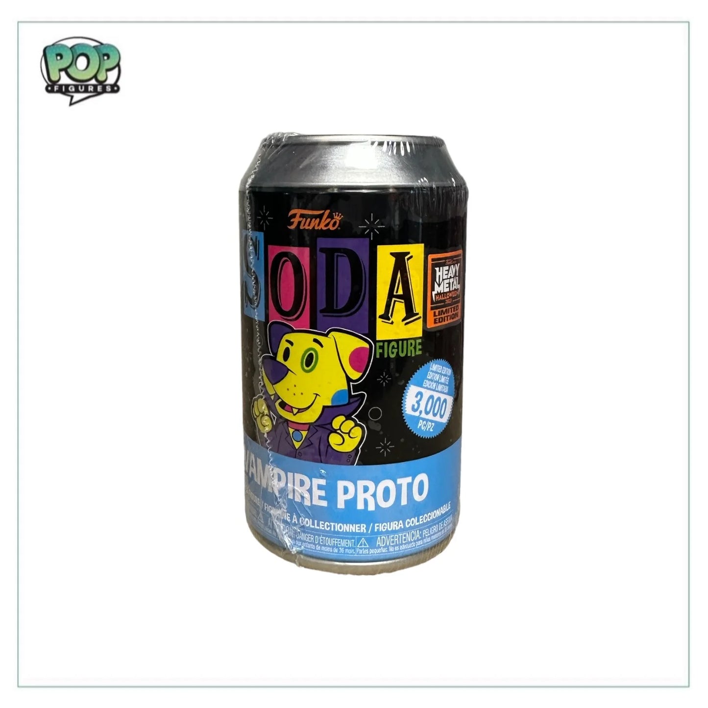 Vampire Proto (Black Light) Funko Soda Vinyl Figure! - Heavy Metal Halloween 2023 Exclusive LE3000 Pcs