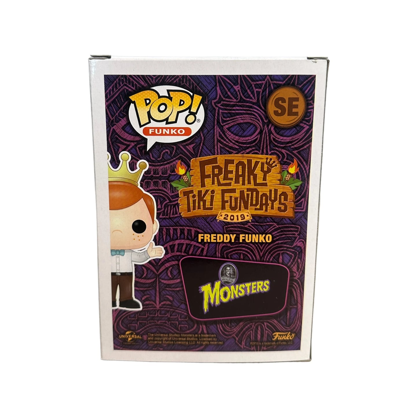 Freddy Funko as Frankenstein (Error Glow Head) Funko Pop! - Universal Monsters - SDCC 2019 Exclusive LE350 Pcs - Condition 8\/10