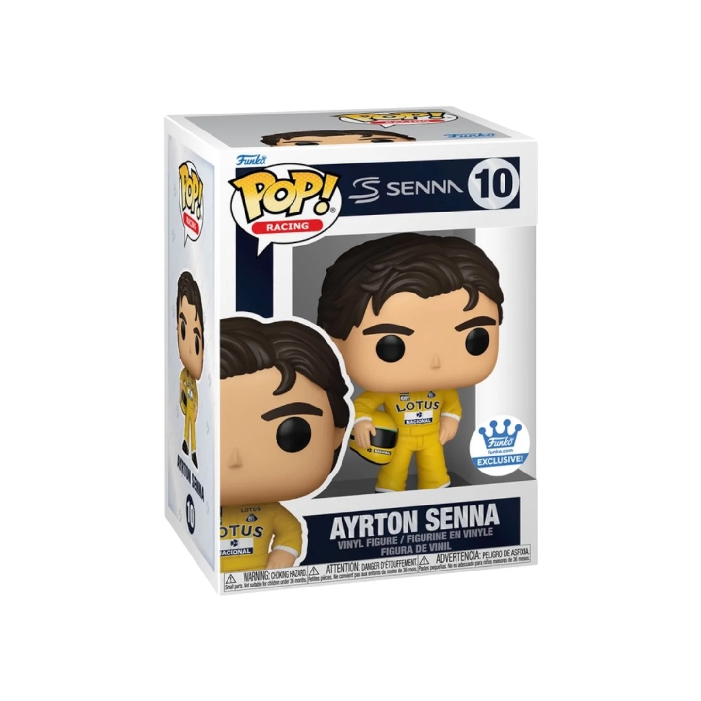 Ayrton Senna #10 (Lotus Racing Suit) Funko Pop! - Senna - Funko Shop Exclusive