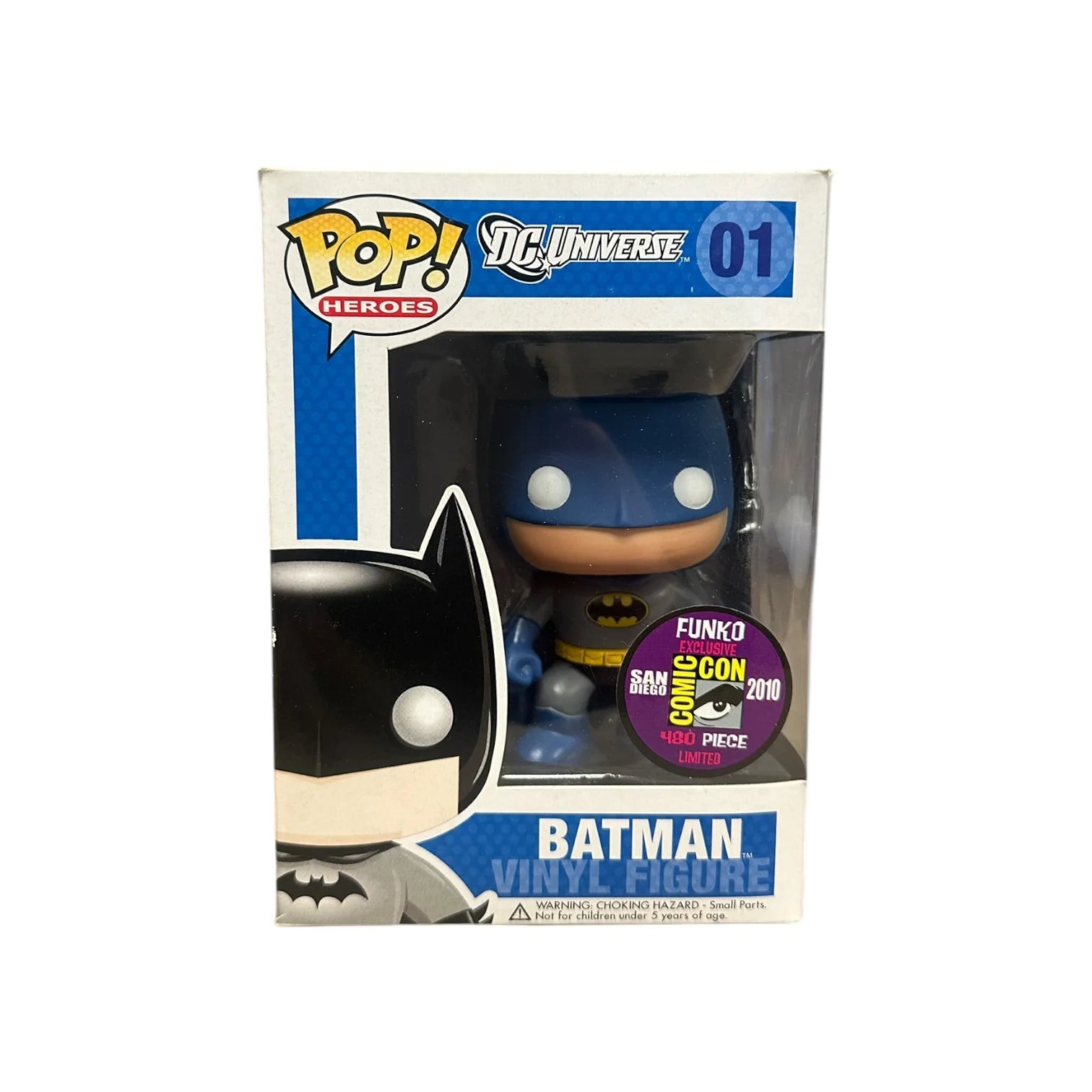 Batman #01 (Blue) Funko Pop! - DC Universe - SDCC 2010 Exclusive LE480 Pcs - Condition 8\\/10