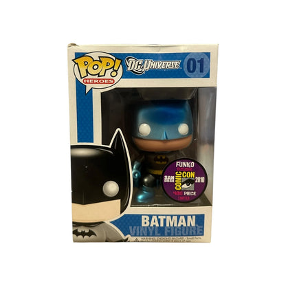 Batman #01 (Metallic) Funko Pop! - DC Universe - SDCC 2010 Exclusive LE480 Pcs - Condition 6\\/10