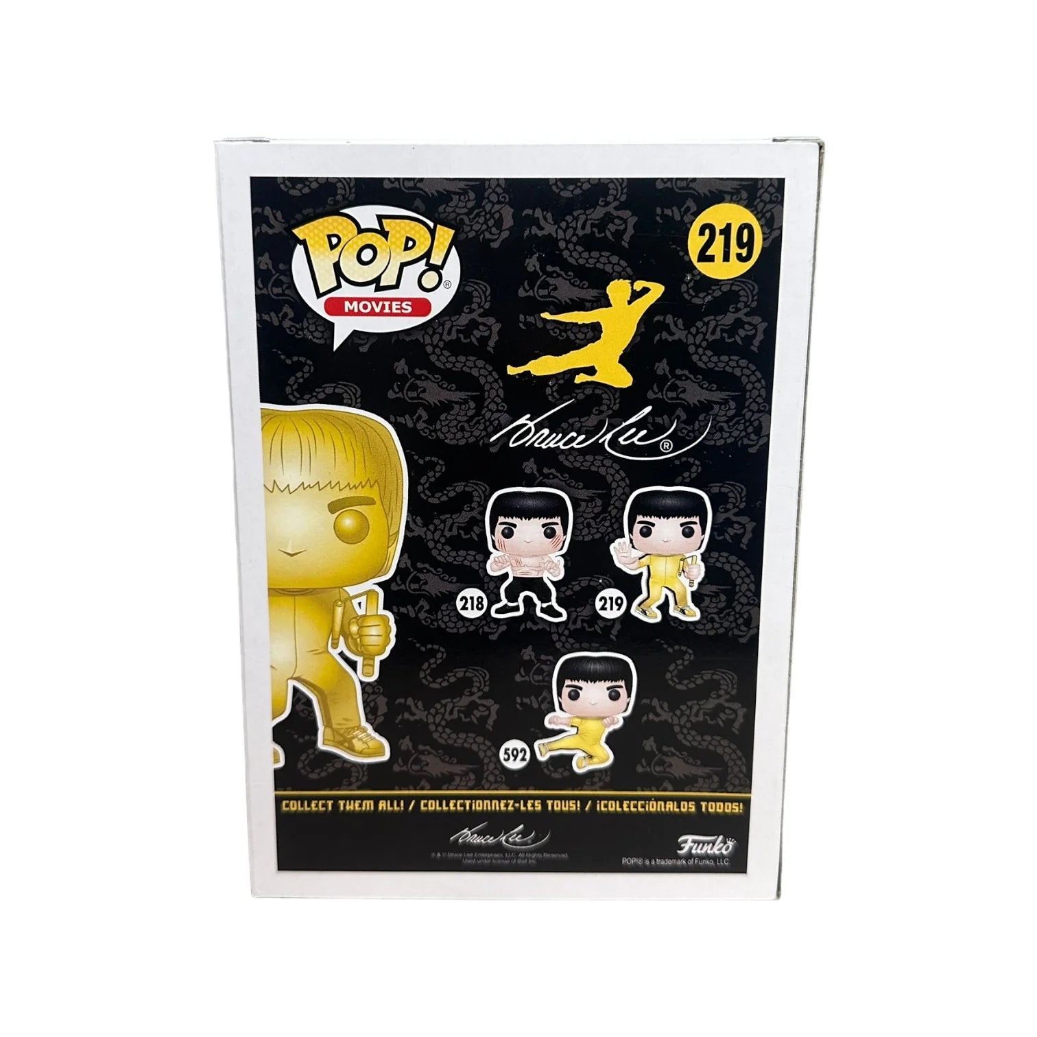 Bruce Lee #219 (Gold) Funko Pop! - Game of Death - Bait Exclusive - Condition 8.5\\/10