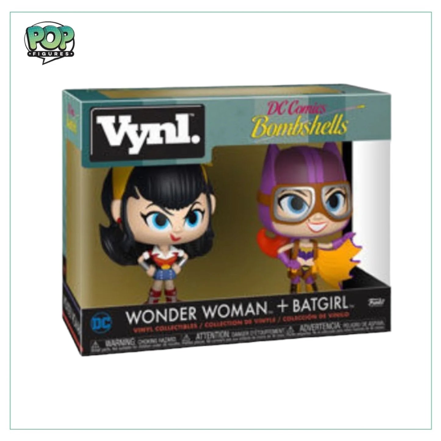 Wonder Woman \u0026 Batgirl 2 Pack Funko Vynl. - DC Bombshells