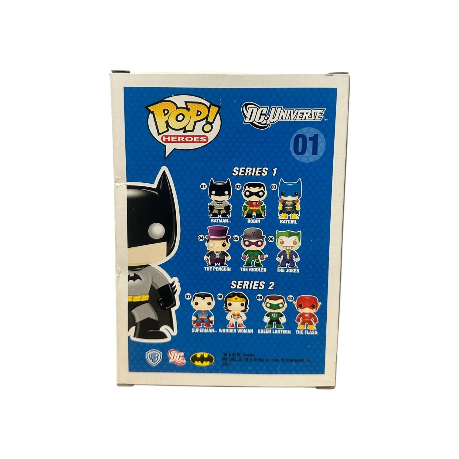 Batman #01 (Metallic) Funko Pop! - DC Universe - SDCC 2010 Exclusive LE480 Pcs - Condition 6\\/10