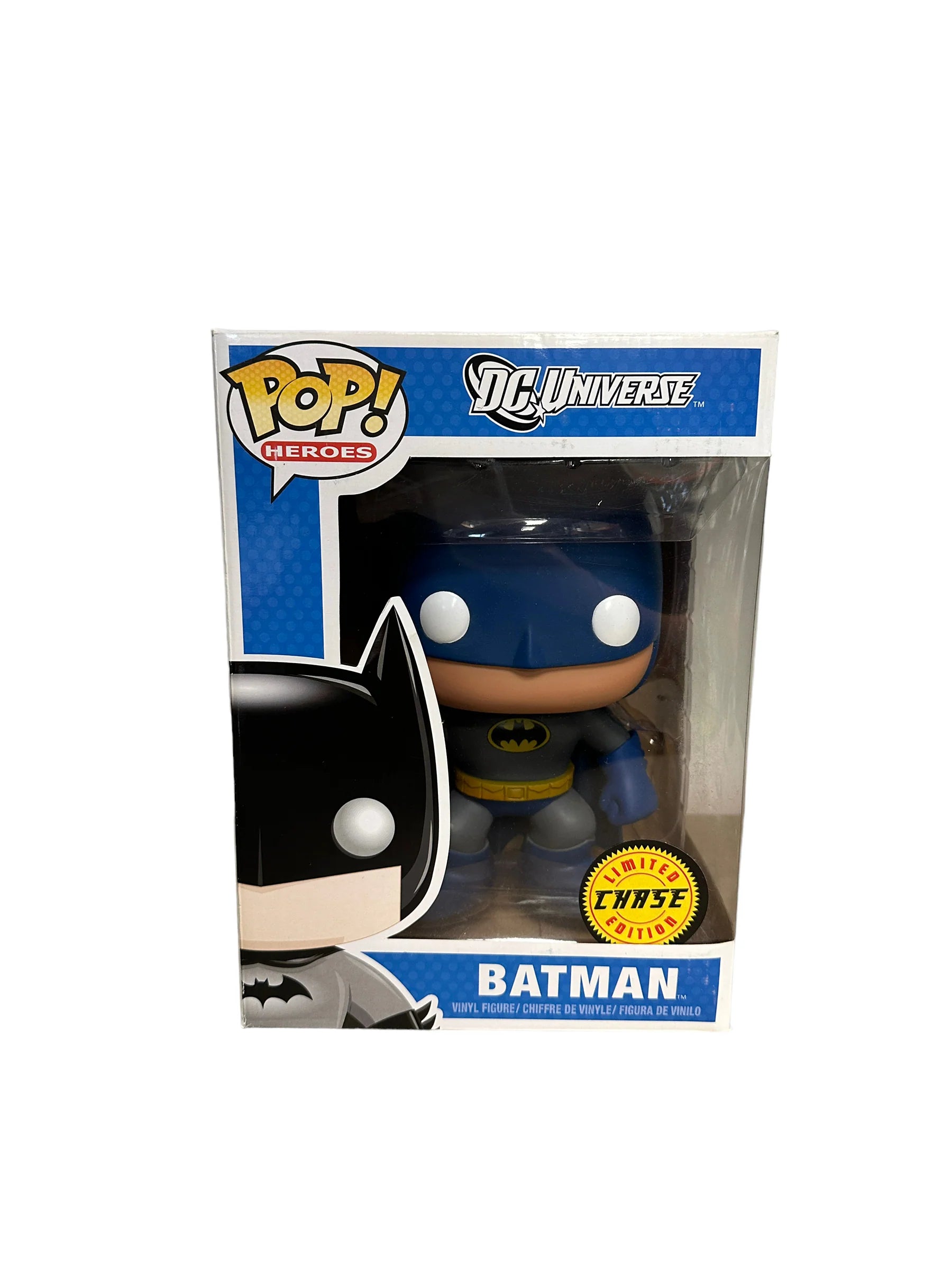 Batman (Blue Chase) 9\\ Funko Pop! - DC Universe - 2012 Pop! - Condition 8\\/10"