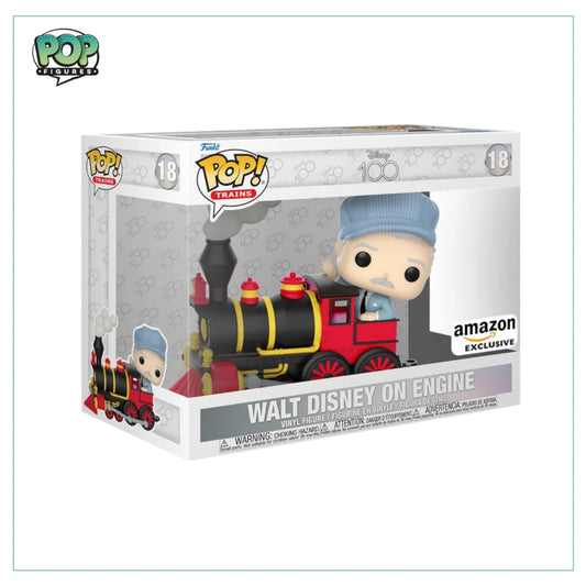 Walt Disney on Engine #18 Funko Pop! - Disney 100 - Amazon Exclusive