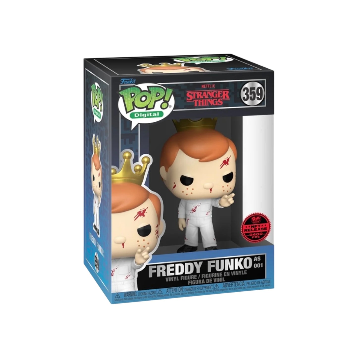 Freddy Funko as 001 #359 Funko Pop! - Stranger Things - NFT Release Exclusive LE2400 Pcs - Condition 8\\/10