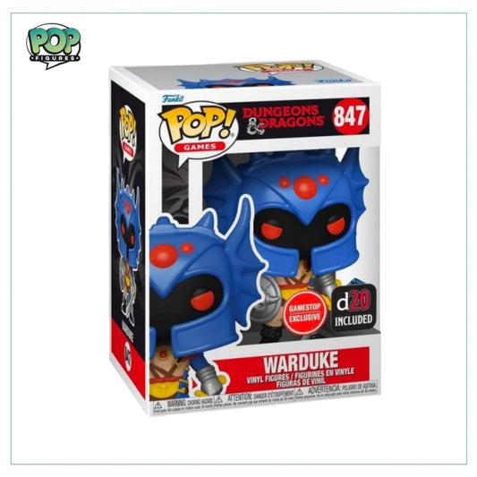 Warduke #847 Funko Pop! - Dungeons \\u0026 Dragons - GameStop Exclusive - D20 Included