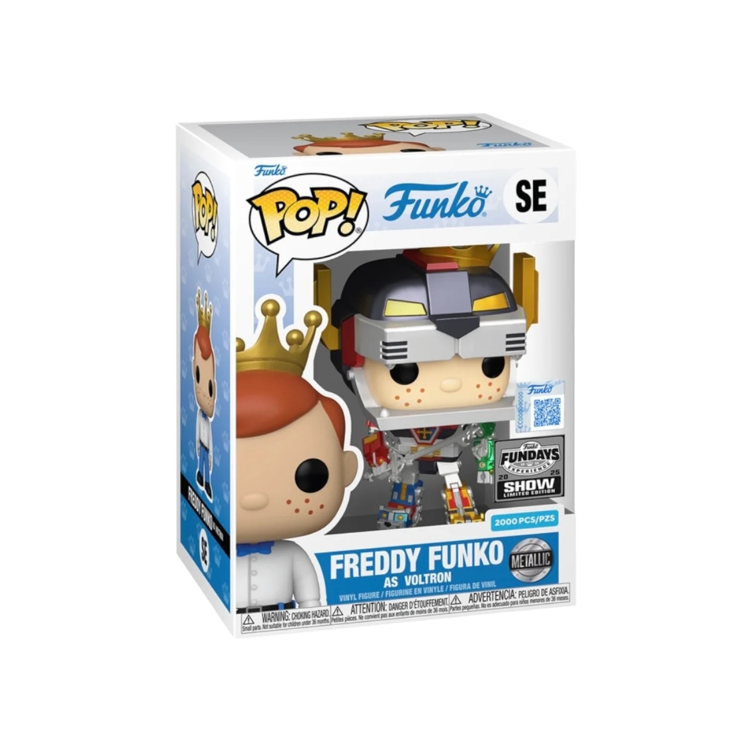 Freddy Funko as Voltron (Metallic) Funko Pop! - Voltron - Fundays Experience 2025 Show Edition LE2000 Pcs