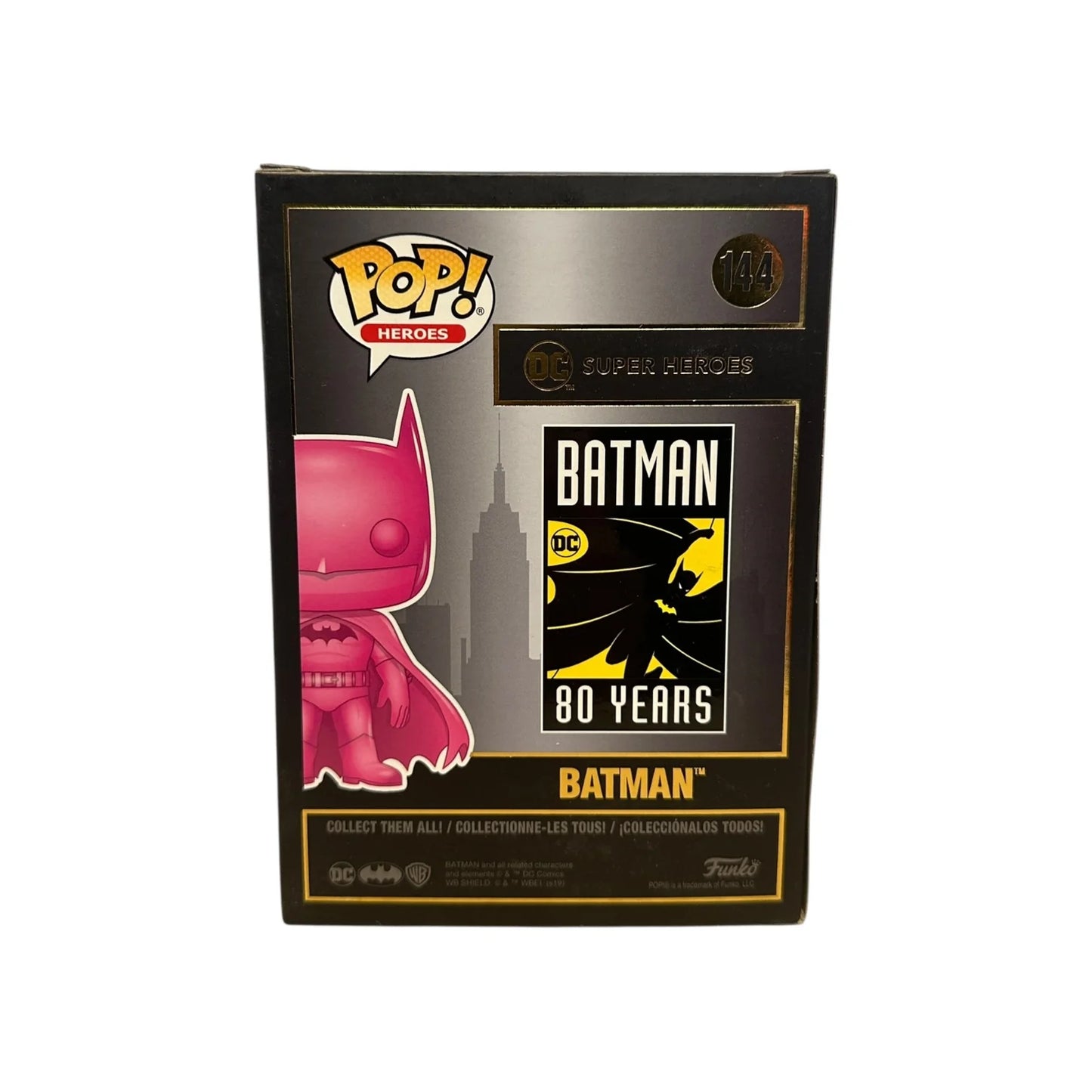Batman #144 (Pink Chrome) Funko Pop! - DC Super Heroes - NYCC 2019 Exclusive LE1500 Pcs - Condition 7.5\\/10