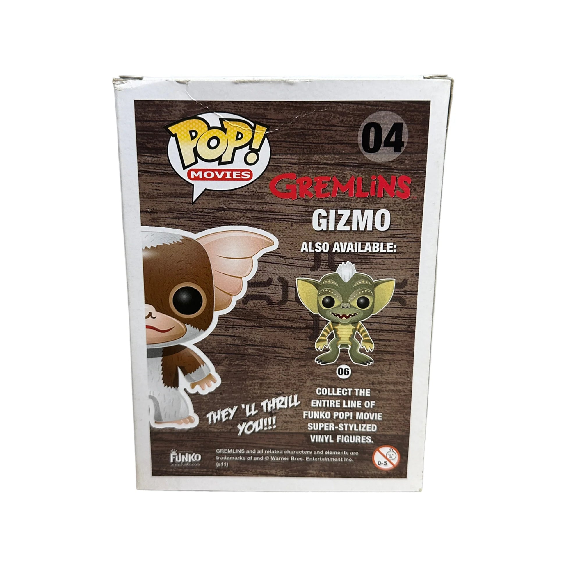 Gizmo #04 (Flocked) Funko Pop! - Gremlins - SDCC 2011 Exclusive LE480 Pcs - Condition 6\/10