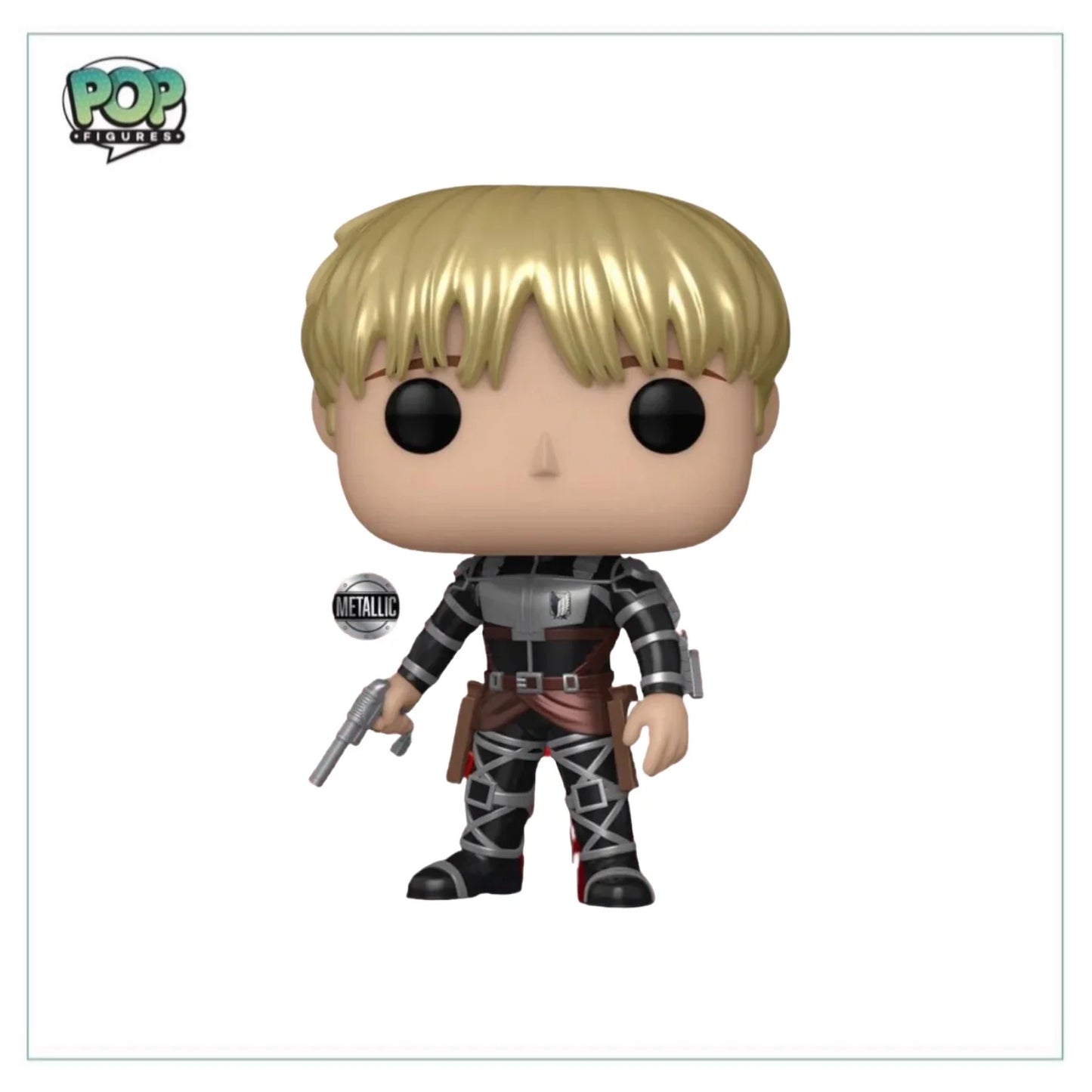 Armin Arlelt #1447 (Metallic) Funko Pop! - Attack on Titan - Chalice Collectibles Pre-Release Exclusive