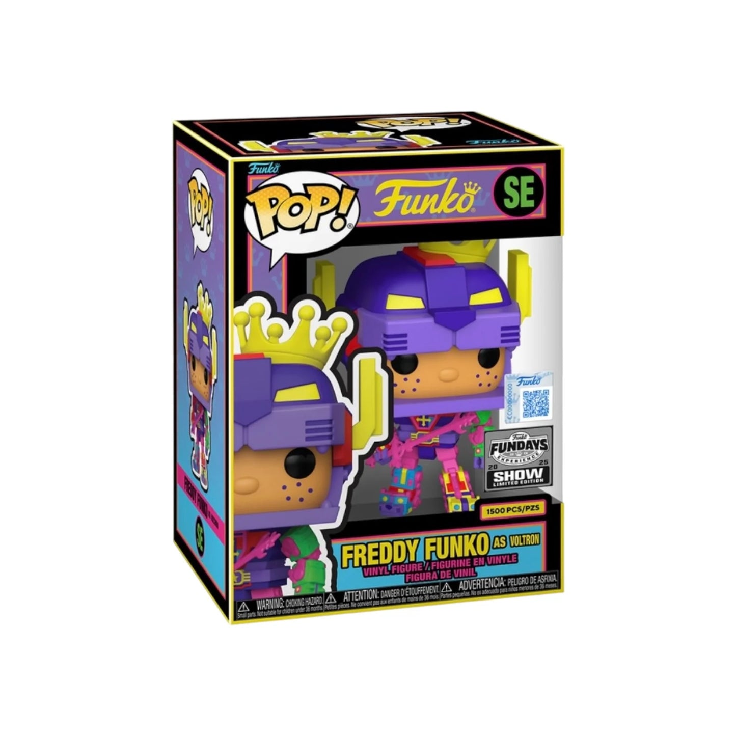 Freddy Funko as Voltron (Blacklight) Funko Pop! - Voltron - Fundays Experience 2025 Show Edition LE1500 Pcs