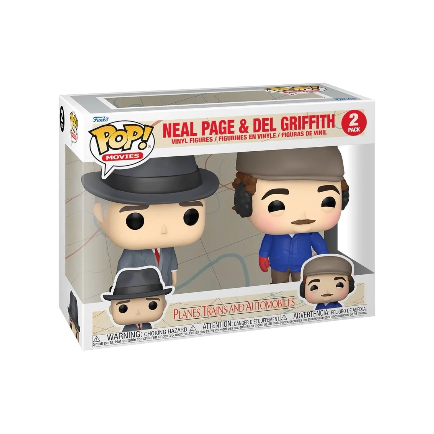 Neal Page \u0026 Del Griffith 2 pack Funko Pop - Planes, Trains and Automobiles