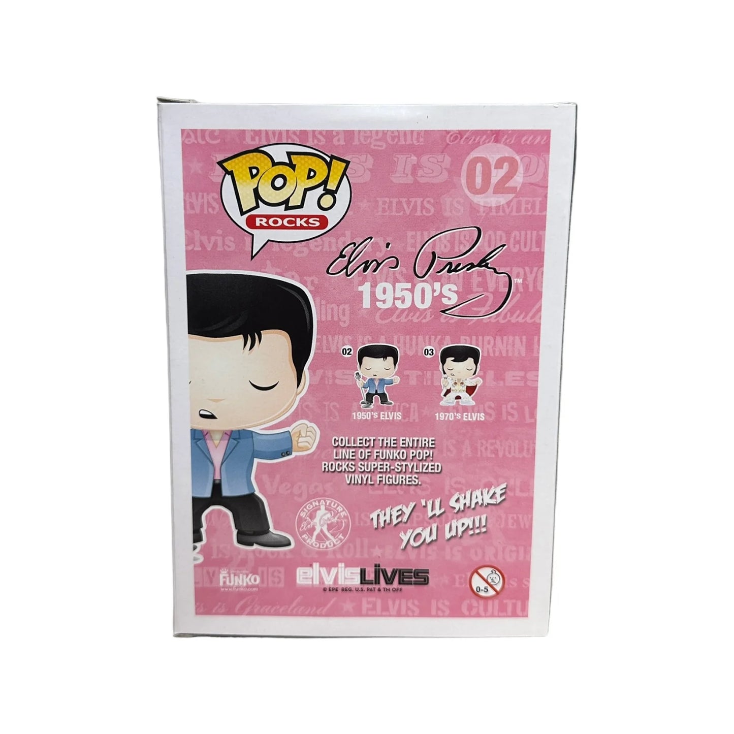 1950's Elvis #02 Funko Pop! - Rocks - 2011 Pop! - Condition 7.5\\/10