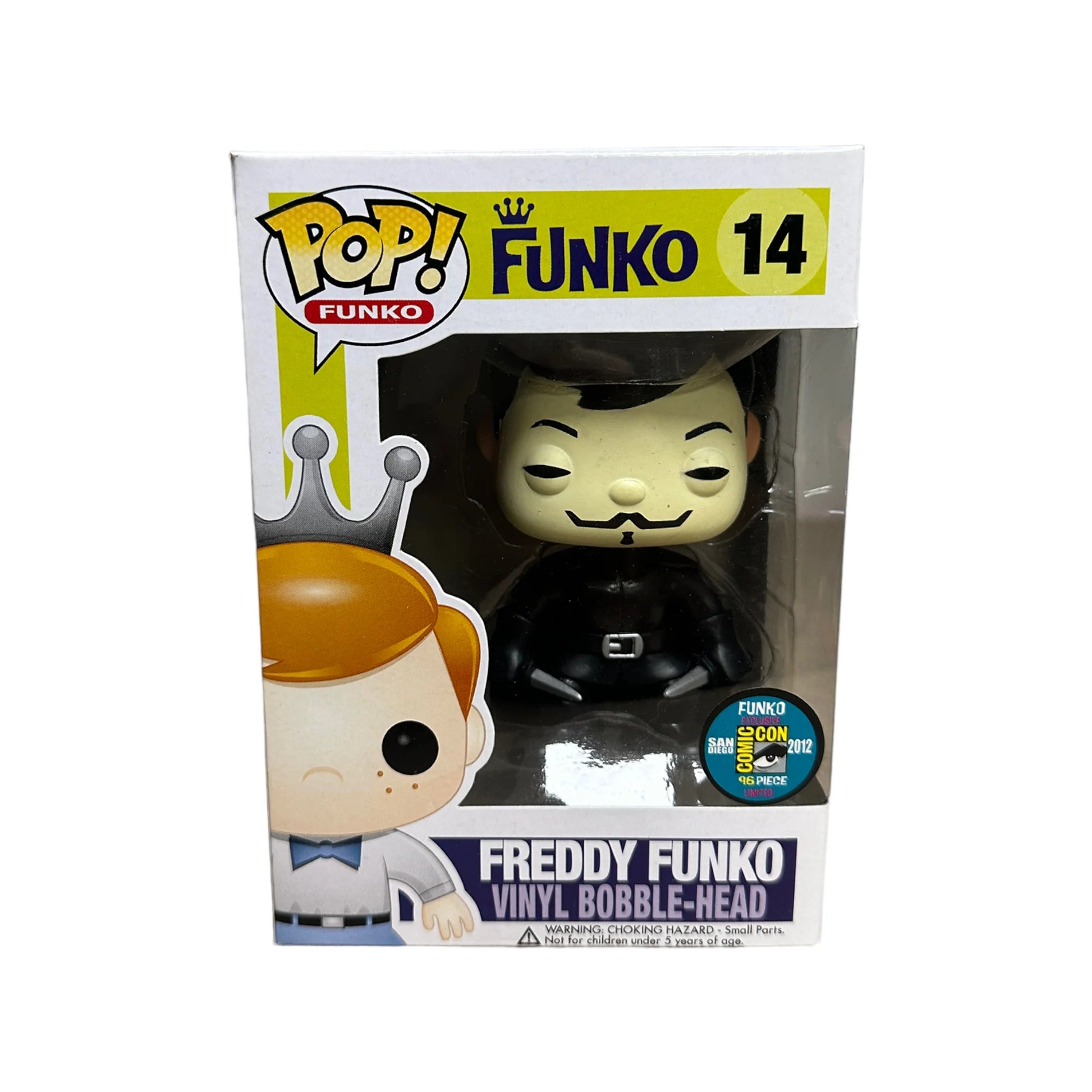 Freddy Funko as V For Vendetta #14 Funko Pop! - SDCC 2012 Exclusive LE96 Pcs - Condition 8.75\/10