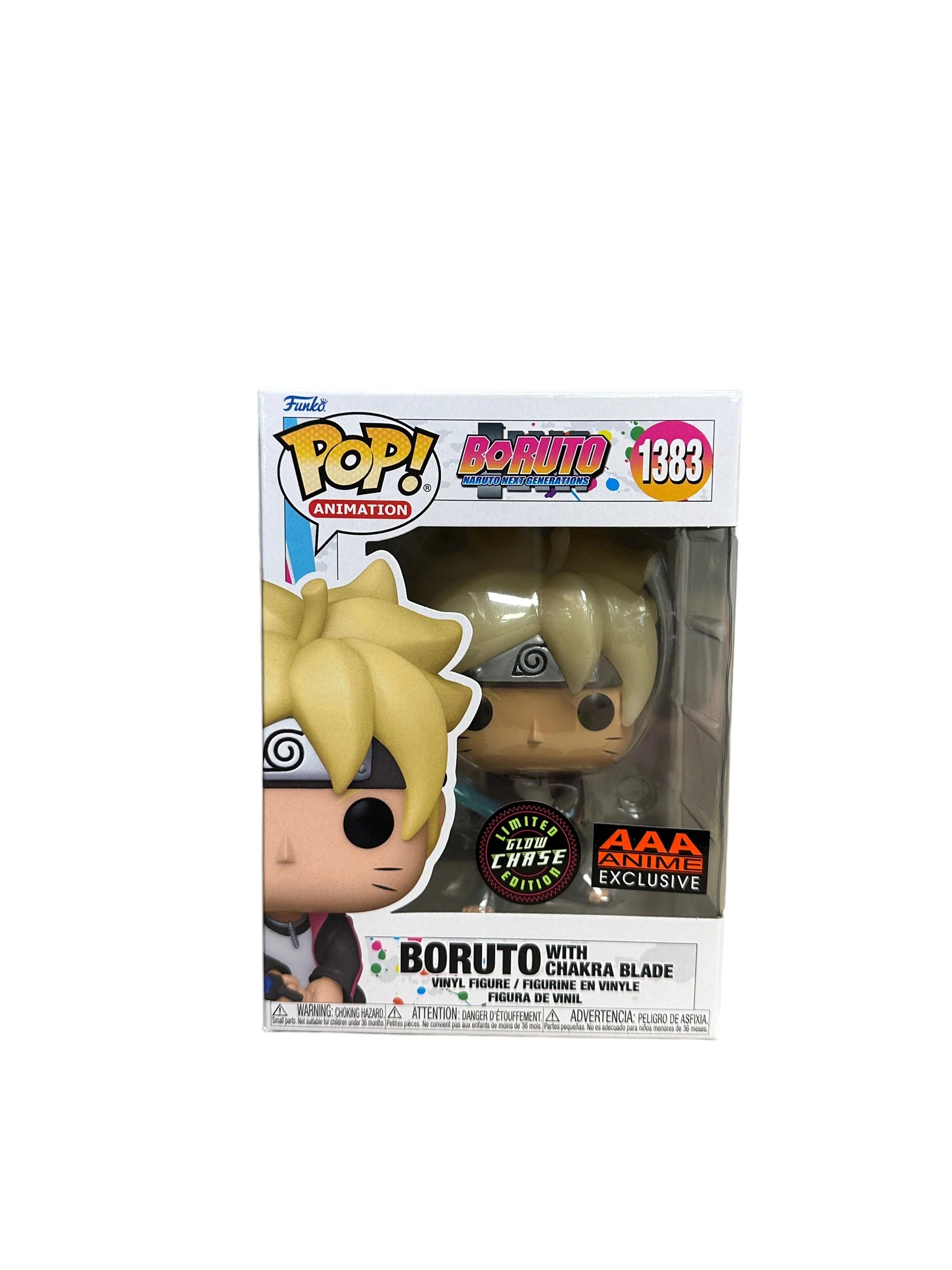 Boruto with Chakra Blade #1383 (Glow Chase) Funko Pop! - Boruto: Naruto Next Generations - AAA Anime Exclusive - Condition 9.5\\/10