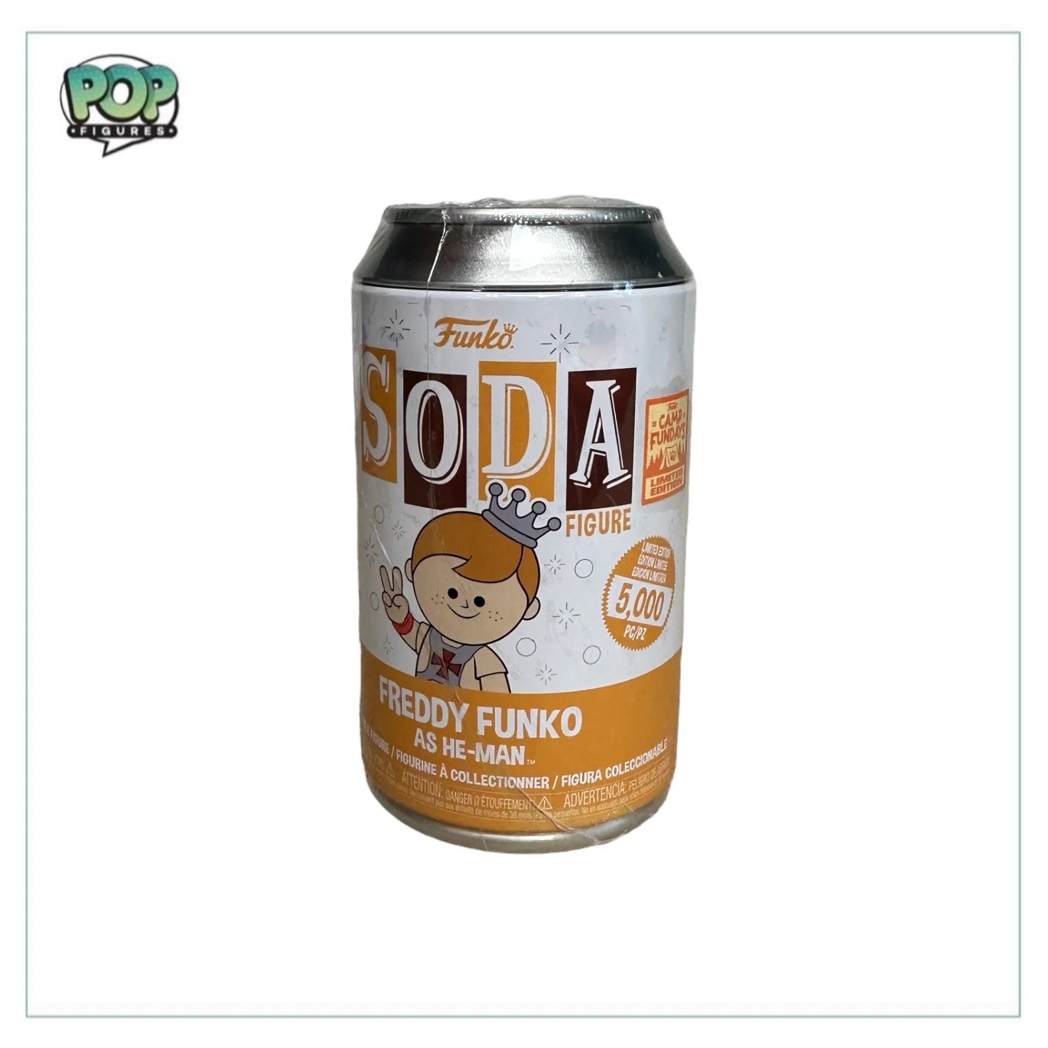 Freddy Funko as He-Man Funko Soda Vinyl Figure! - Masters of the Universe - Camp Fundays 2023 Exclusive LE5000 Pcs - Sealed