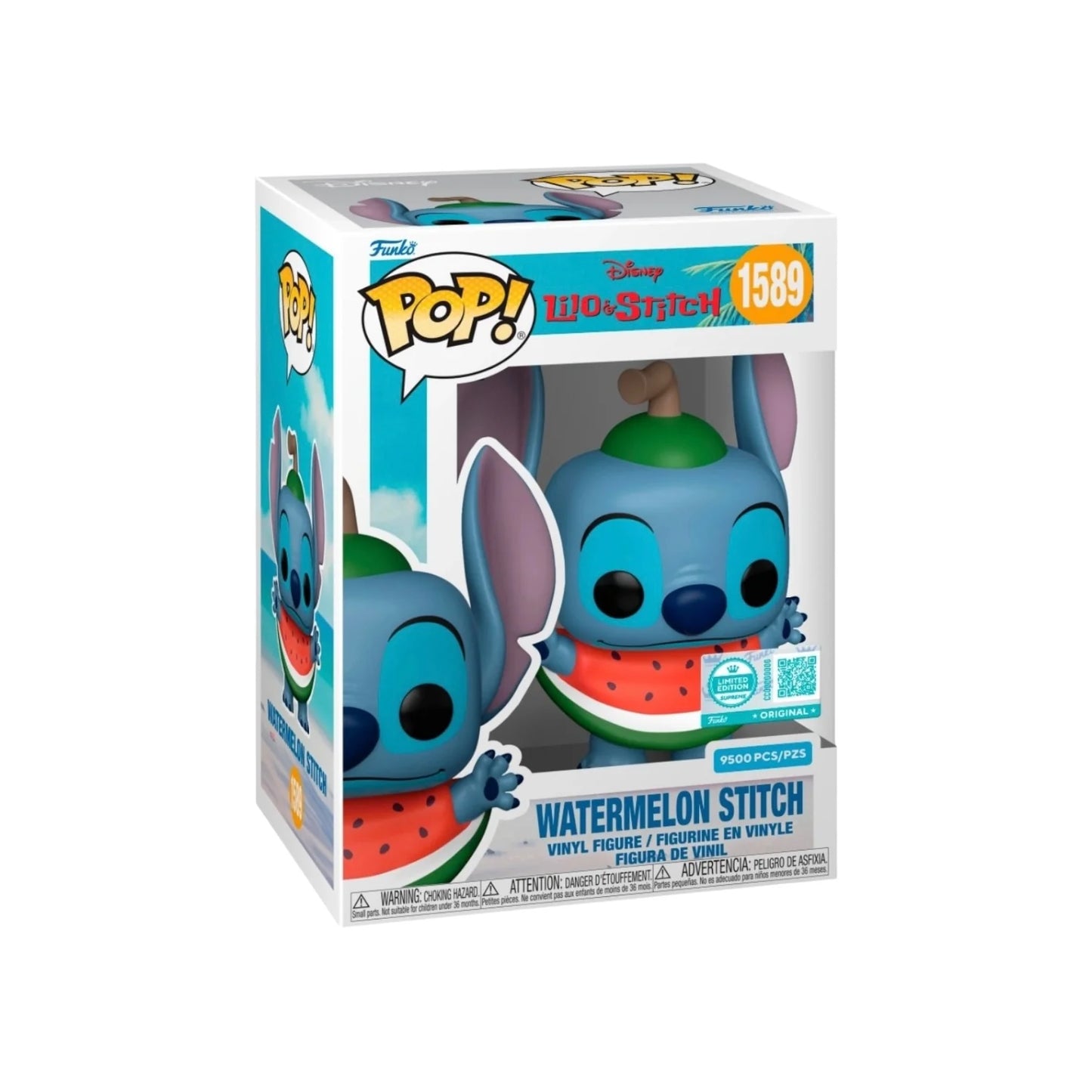 Watermelon Stitch #1589 Funko Pop! - Lilo \\u0026 Stitch - Funko Limited Edition Supreme LE9500 Pcs