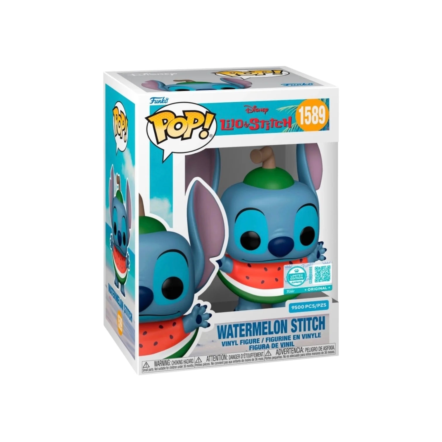 Watermelon Stitch #1589 Funko Pop! - Lilo \\u0026 Stitch - Funko Limited Edition Supreme LE9500 Pcs