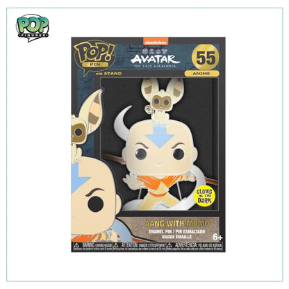 Aang with Momo #55 Enamel Pop! Pin -Avatar the Last Airbender - Glow in the Dark