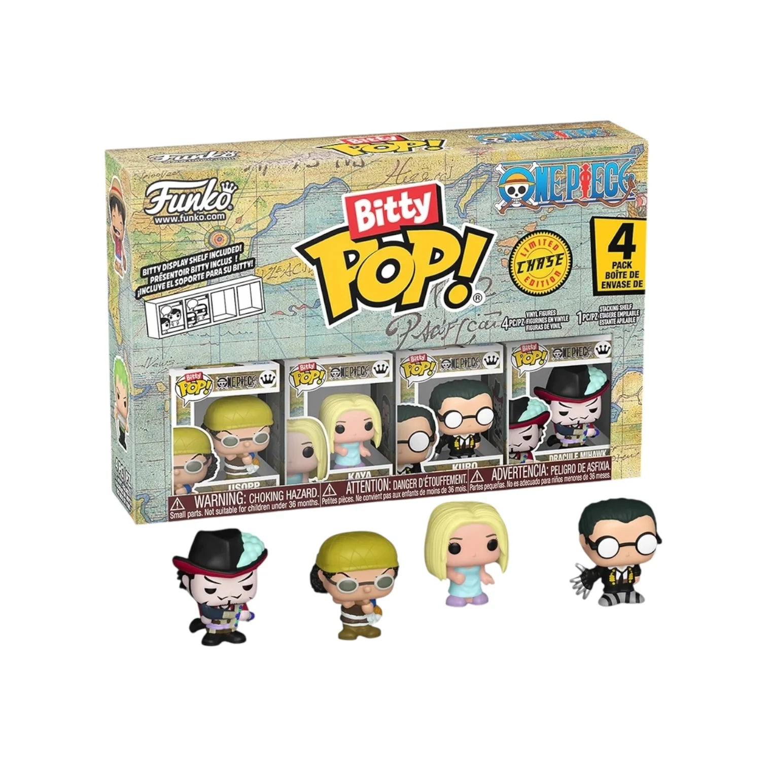 Usopp Funko 4 Pack Bitty Pop - One Piece - Chance of Chase