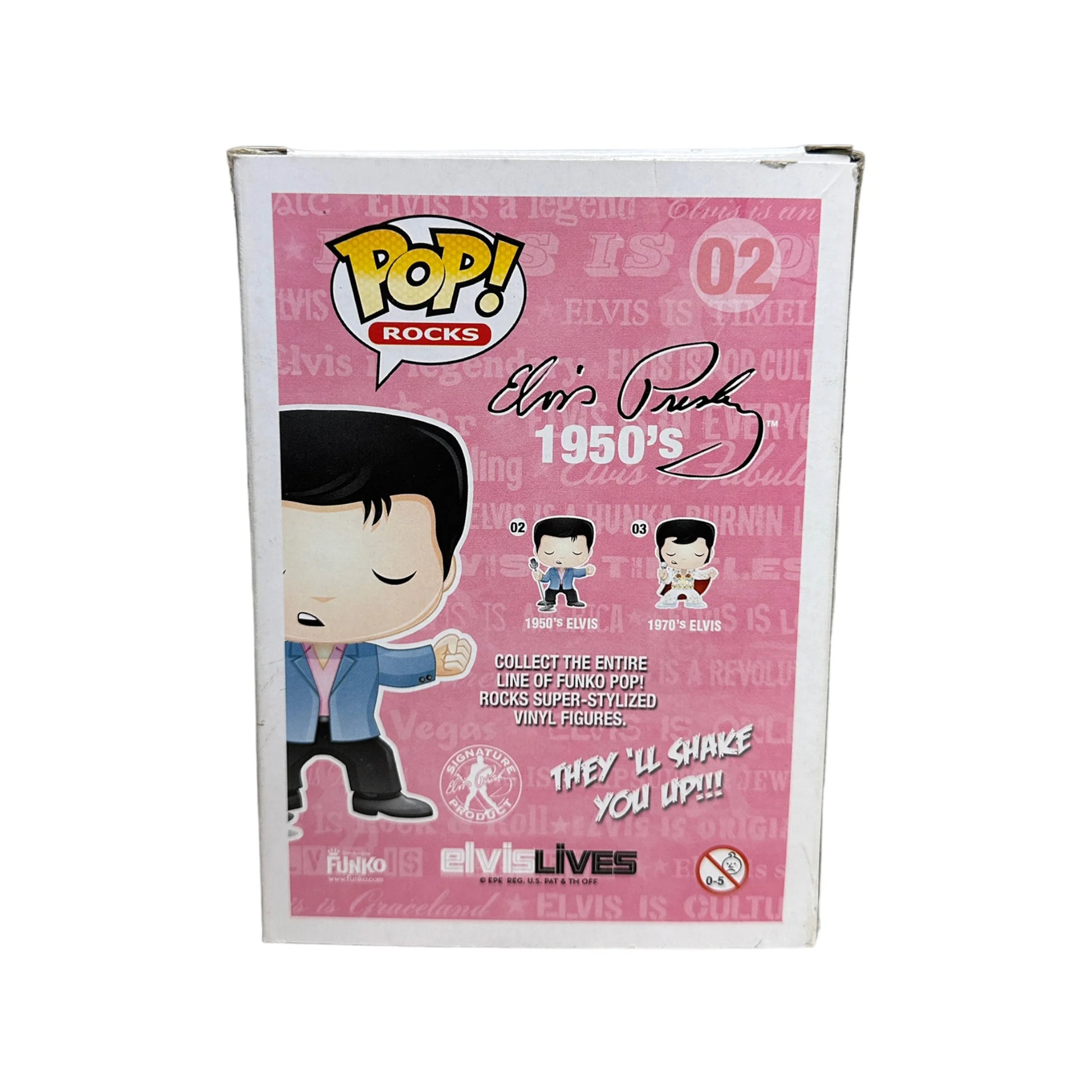 1950's Elvis #02 Funko Pop! - Rocks - 2011 Pop! - Condition 6.5\\/10