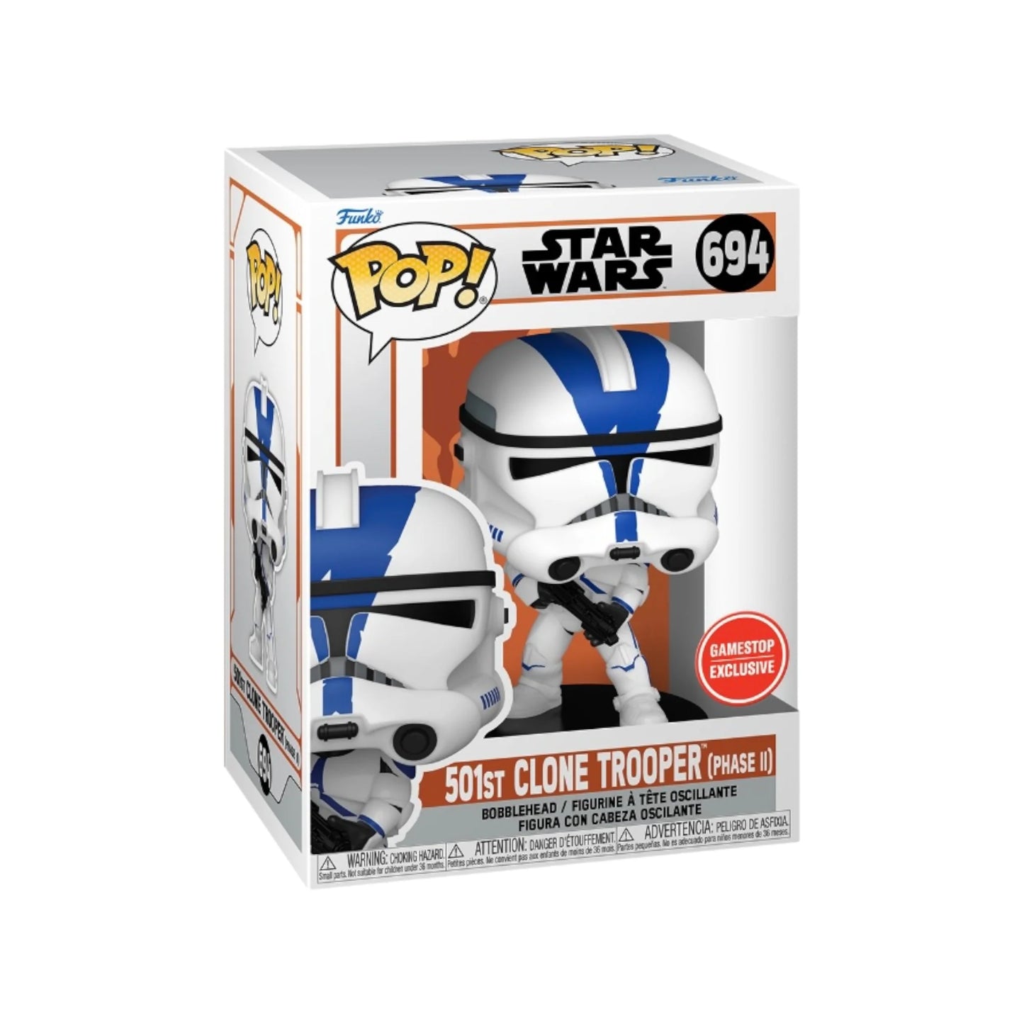 501st Clone Trooper (Phase II) #694 Funko Pop! - Star Wars: The Mandalorian - GameStop Exclusive