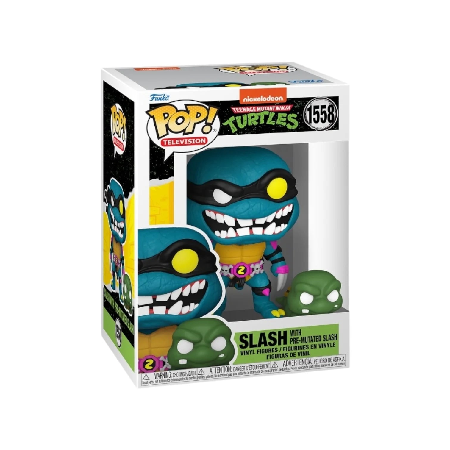 Slash with Pre-Mutated Slash #1558 Funko Pop! - Teenage Mutant Ninja Turtles