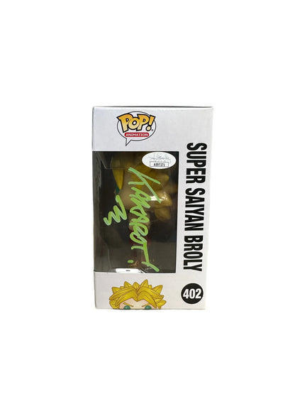 Vic Mignogna Signed Super Saiyan Broly #402 Funko Pop! - Dragon Ball Z - SDCC 2018 Shared Exclusive - Condition 9.5\/10 - JSA Authenticated