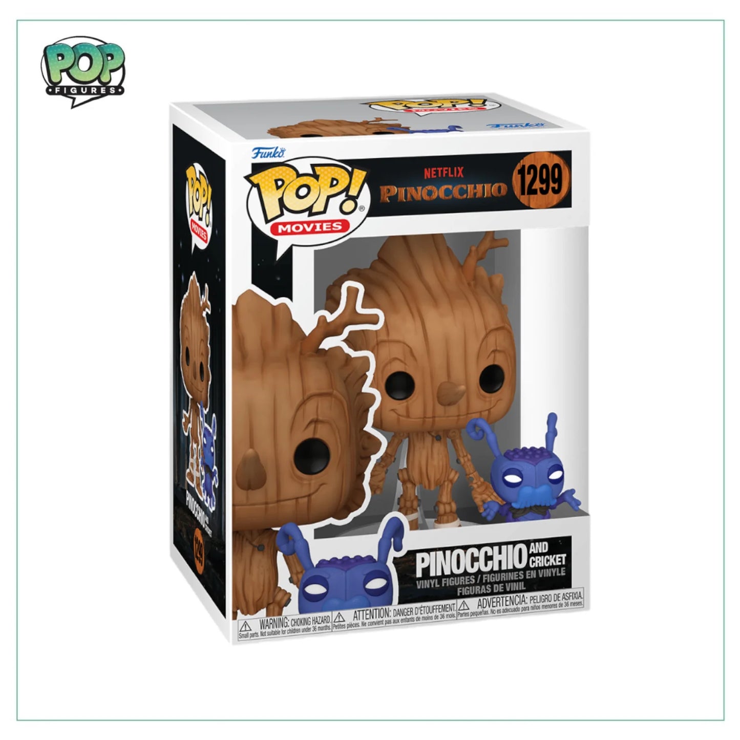 Pinocchio W\/ Cricket #1299 Funko Pop! - Pinocchio