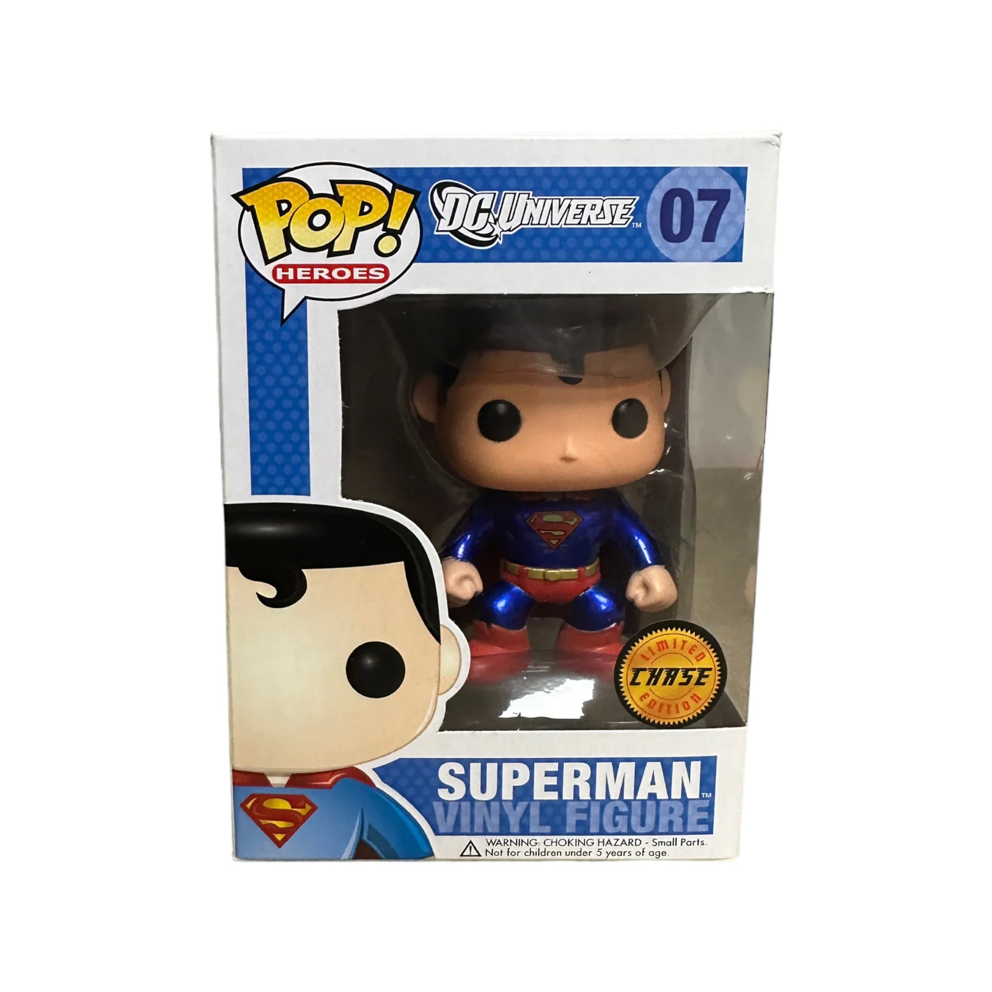 Superman #07 (Metallic Chase \/ Vinyl Figure) Funko Pop! - DC Universe - 2014 Pop! - Condition 7\/10