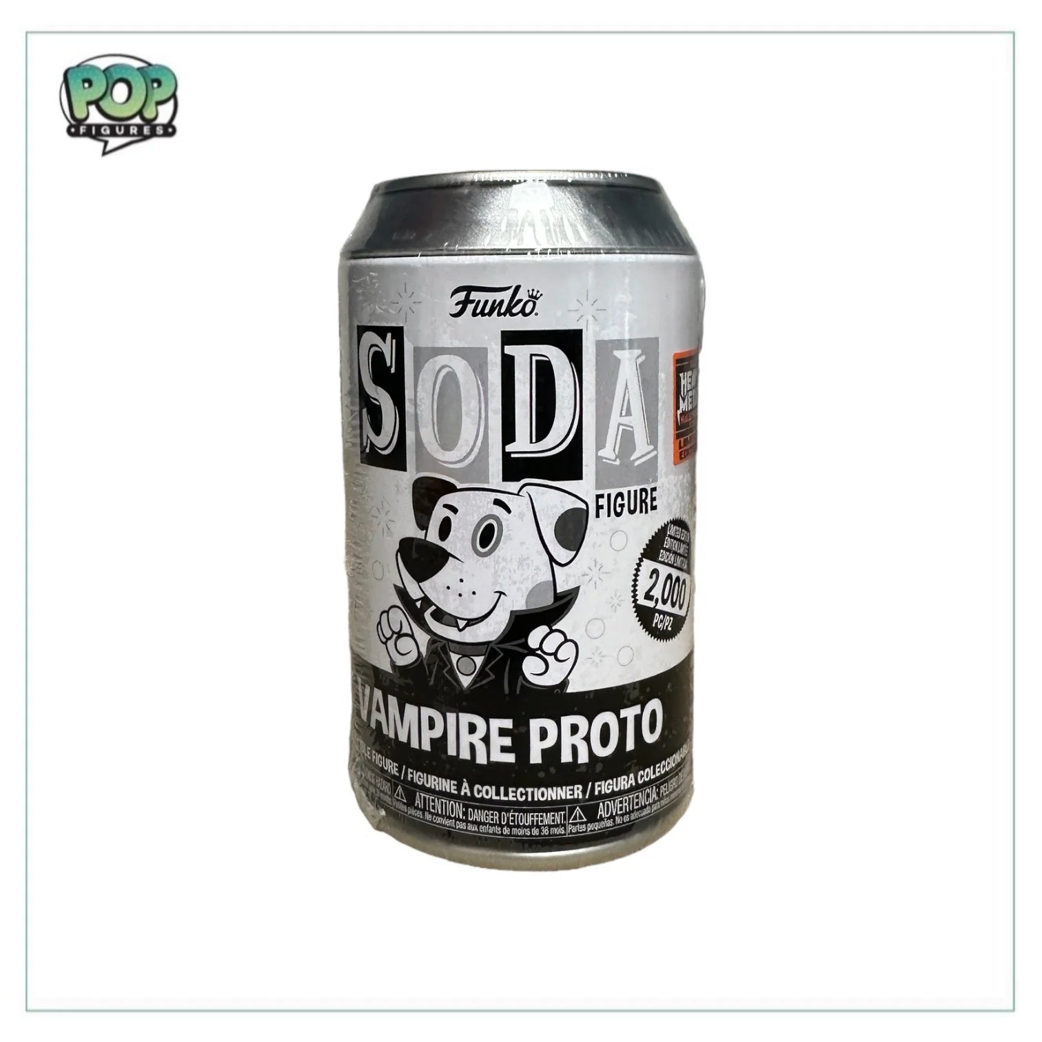 Vampire Proto (Black \\u0026 White) Funko Soda Vinyl Figure! - Heavy Metal Halloween 2023 Exclusive LE2000 Pcs