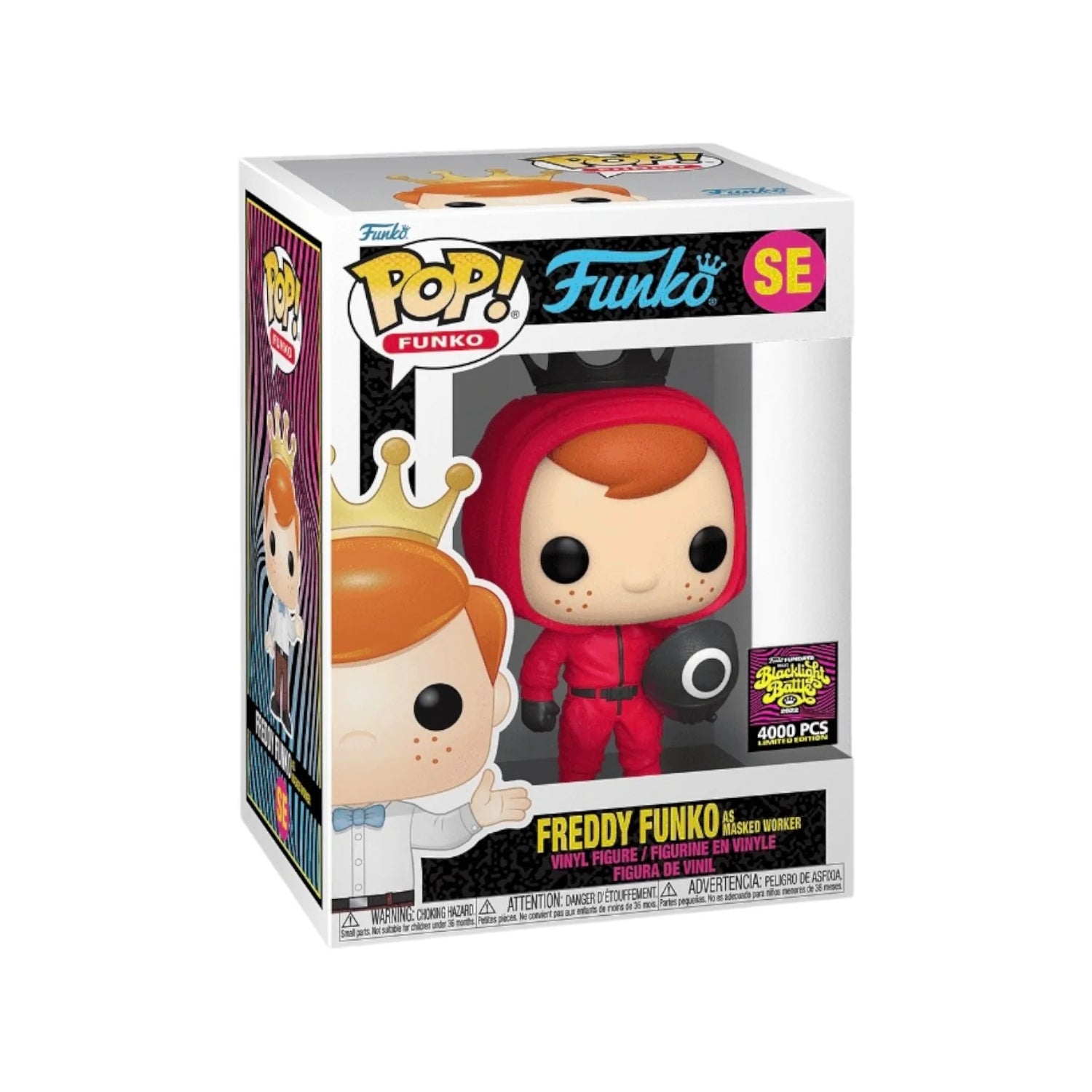 Freddy Funko as Masked Worker Funko Pop! - Squid Game - Blacklight Battle 2022 Exclusive LE4000 Pcs