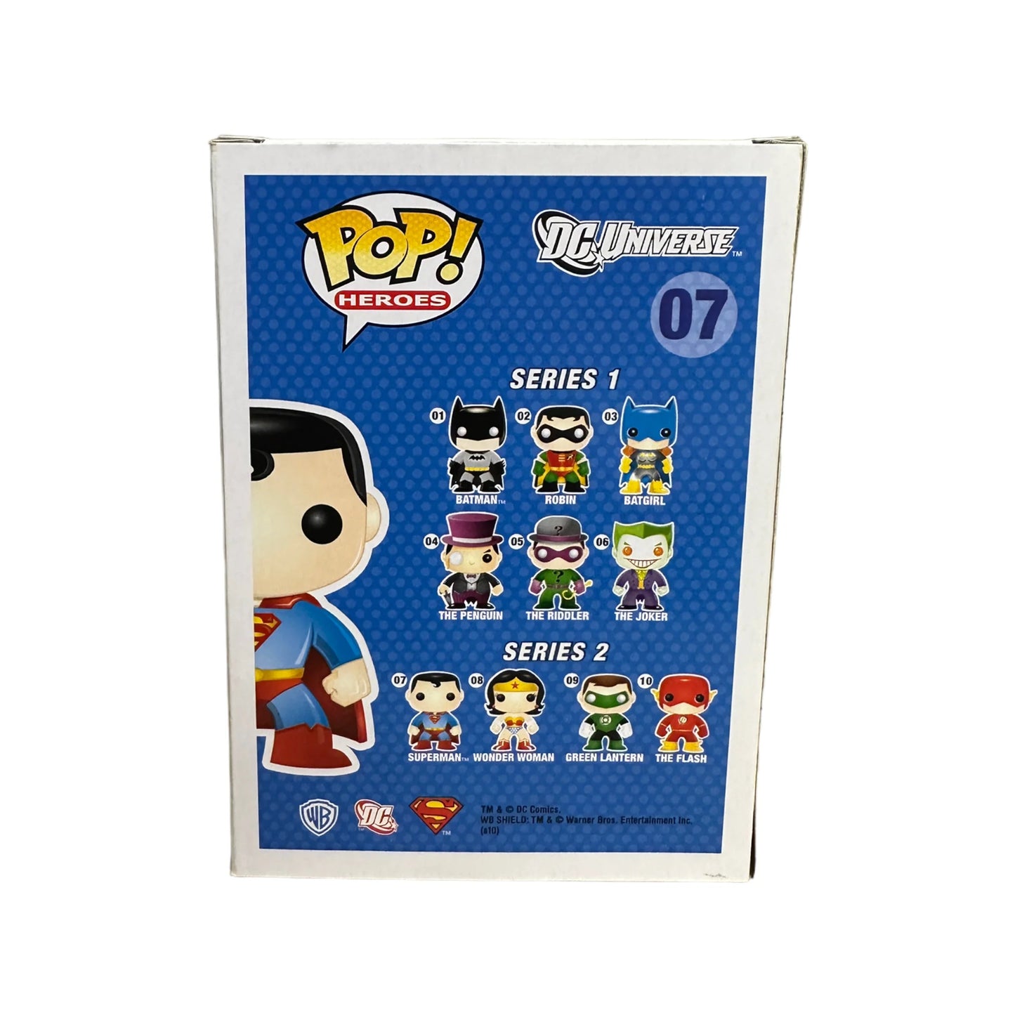 Superman #07 (Metallic Chase \/ Vinyl Figure) Funko Pop! - DC Universe - 2014 Pop! - Condition 7\/10