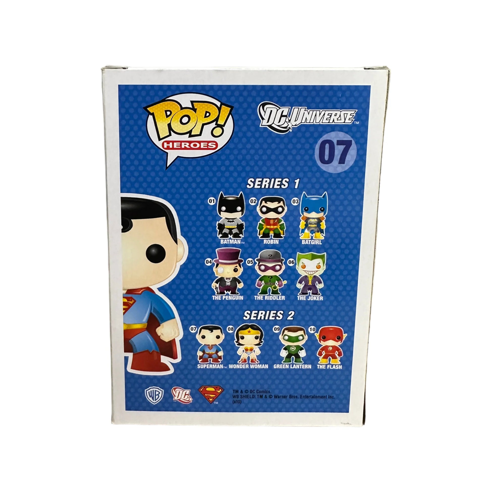 Superman #07 (Metallic Chase \/ Vinyl Figure) Funko Pop! - DC Universe - 2014 Pop! - Condition 7\/10