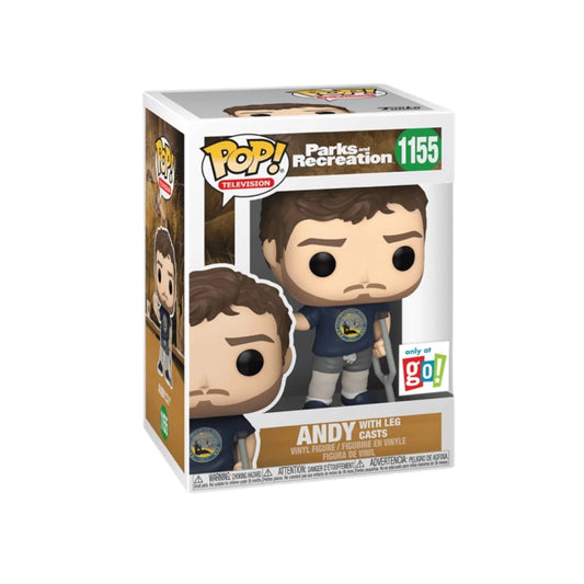 Andy with Leg Casts #1155 Funko Pop! Parks and Recreation - GO Exclusive