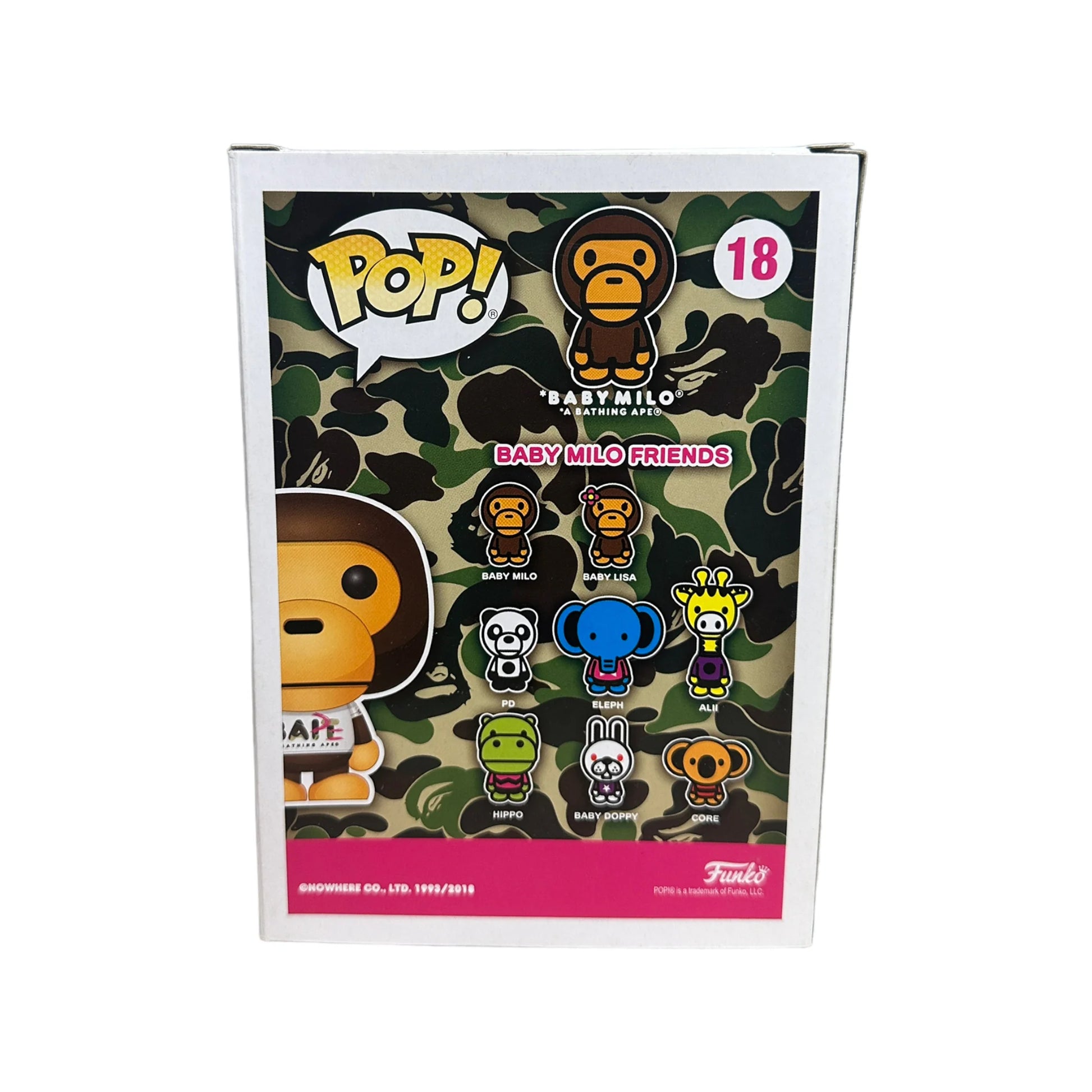 Baby Milo #18 (T-Shirt, Flocked) Funko Pop! - BAPE - Unreleased BAIT Exclusive - Condition 8.75\\/10