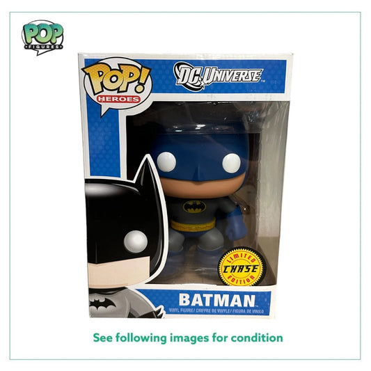 Batman (Blue Chase) 9\\ Funko Pop! - DC Universe - 2012 Pop! - Condition 8\\/10"