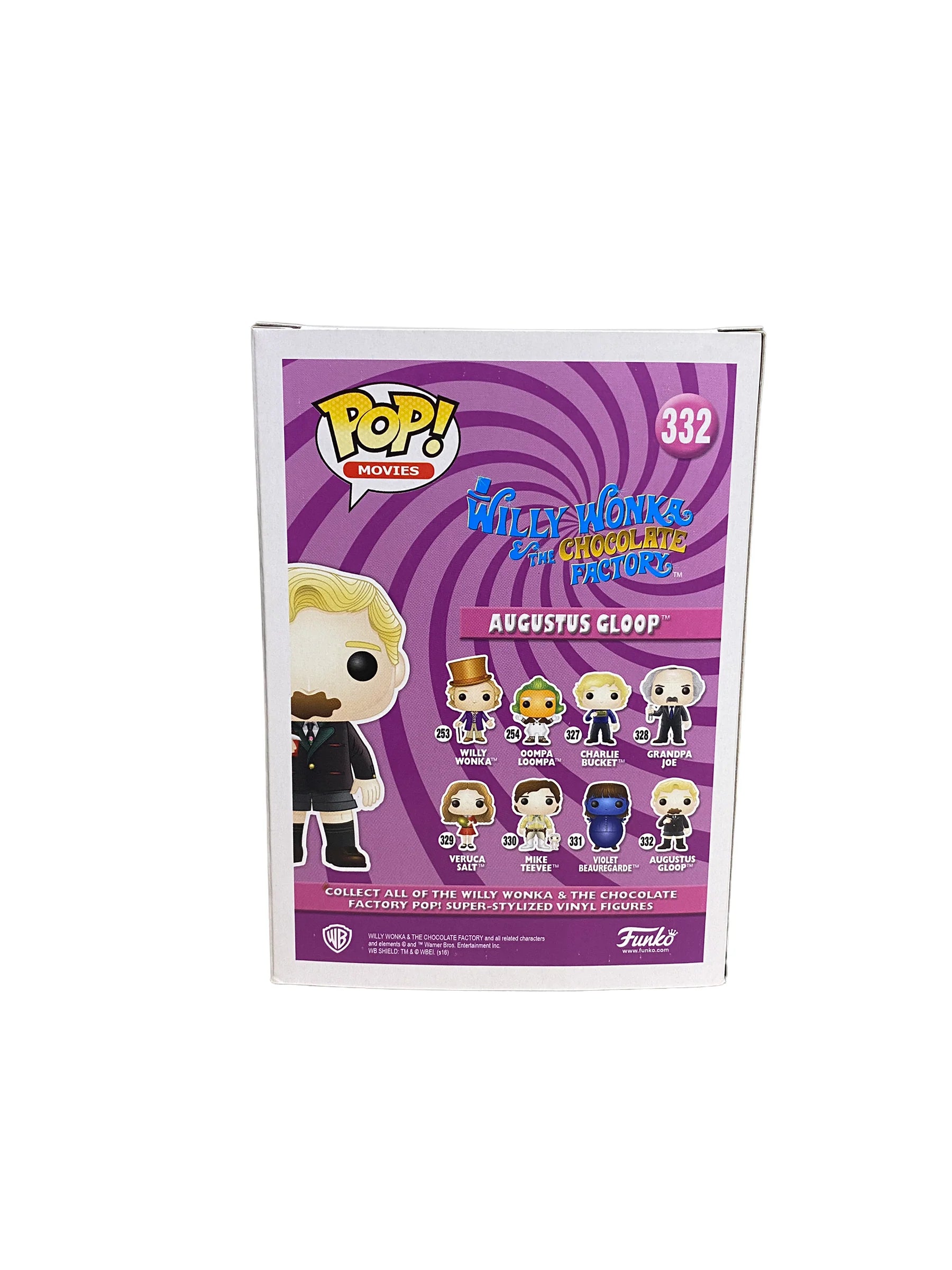 Augustus Gloop #332 Funko Pop! - Willy Wonka \\u0026 The Chocolate Factory - 2016 Pop! - Condition 7.5\\/10