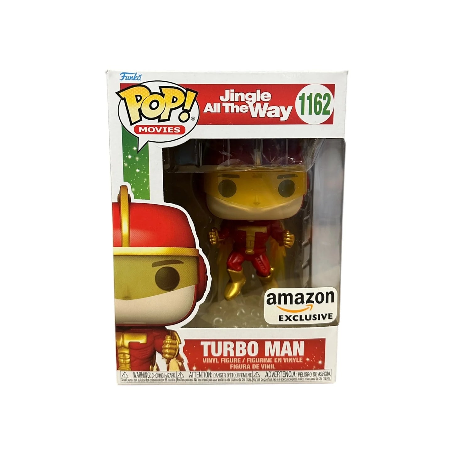 Turbo Man #1162 (Flying) Funko Pop! - Jingle All the Way - Amazon Exclusive - Condition 8.5\/10