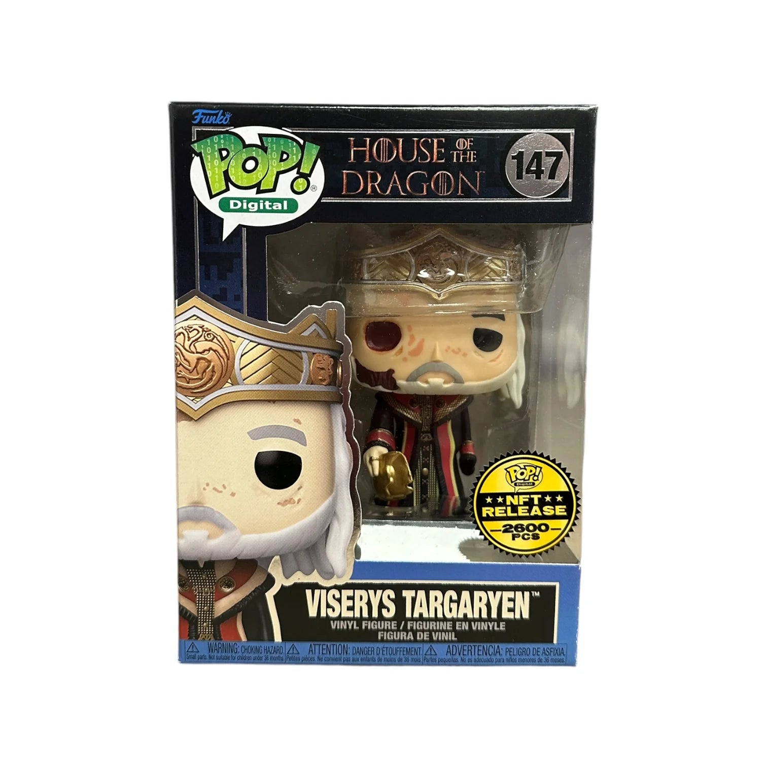 Viserys Targaryen #147 Funko Pop! - House of The Dragon - NFT Release Exclusive LE2600 Pcs - Condition 8.75\\/10