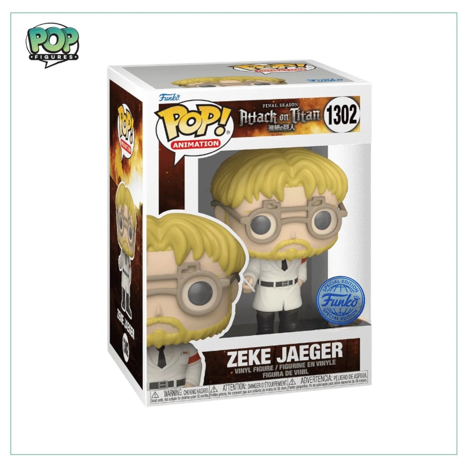 Zeke Jaeger #1302 Funko Pop! - Attack on Titan - Special Edition
