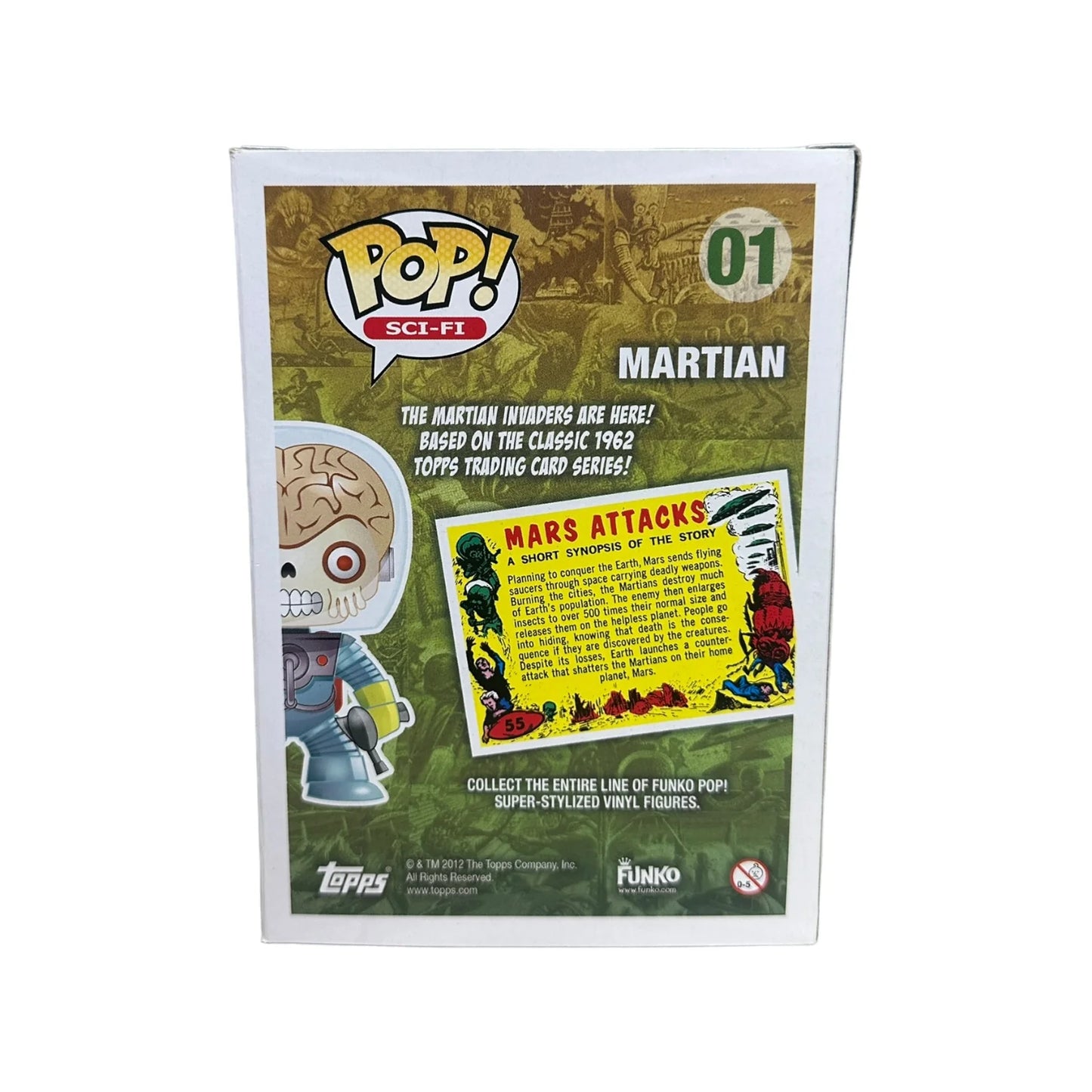 Martian #01 Funko Pop! - Mars Attacks - 2011 Pop! - Condition 9\/10
