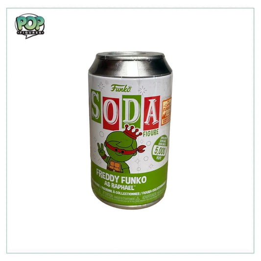 Freddy Funko as Raphael Funko Soda Vinyl Figure! - Teenage Mutant Ninja Turtles - Camp Fundays 2023 Exclusive LE5000 Pcs - Sealed