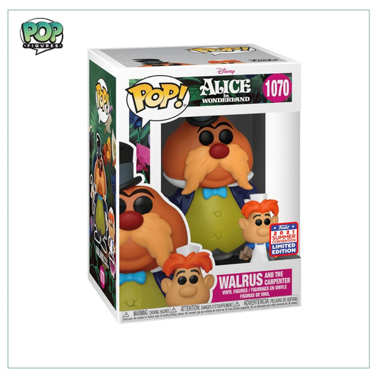 Walrus \u0026 The Carpenter #1070 Funko Pop! Disney Alice in Wonderland - 2021 Virtual Funkon (Shared Sticker)