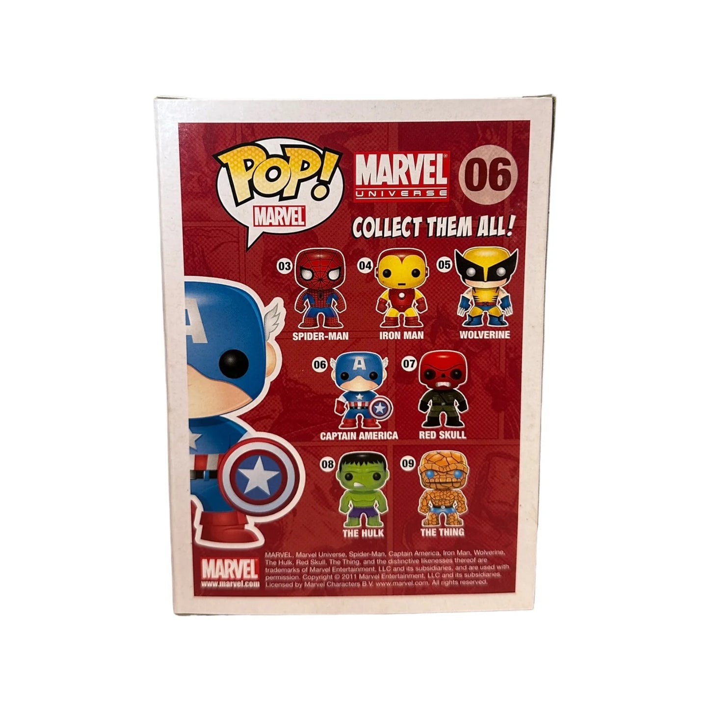 Captain America #06 (Metallic) Funko Pop! - Marvel Universe - SDCC 2011 Exclusive LE480 Pcs - Condition 8.5\\/10